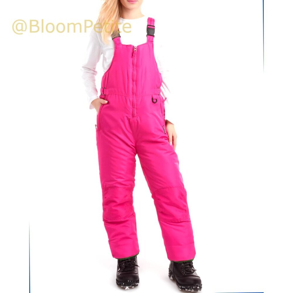 Insulated Waterproof Snow Bib with Adjustable Straps for Skiing